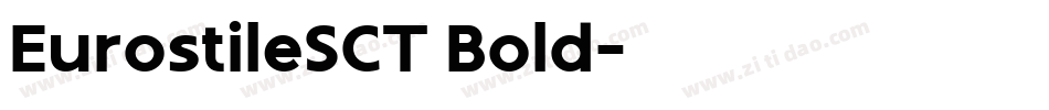 EurostileSCT Bold字体转换